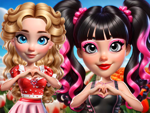 Vibrant Hearts Glamour vs Punk online game